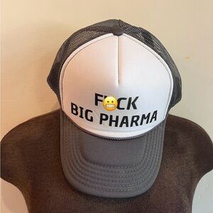 Gray and White Trucker Hat